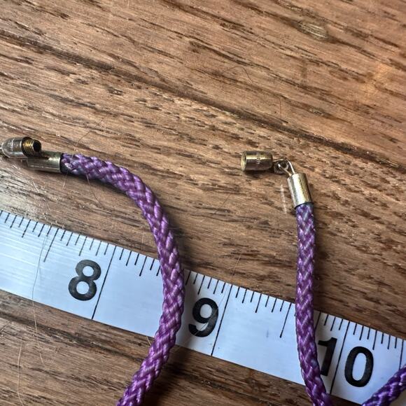 Vintage Freirich Cloisonné Purple Crane Sakura Tree DBL sided Pendant Necklace - Picture 7 of 11